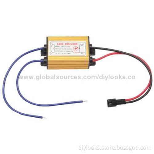 LED Driver with 2Pin JST Connector Cable for 1-3 x 1W LED Floodlight Lamp